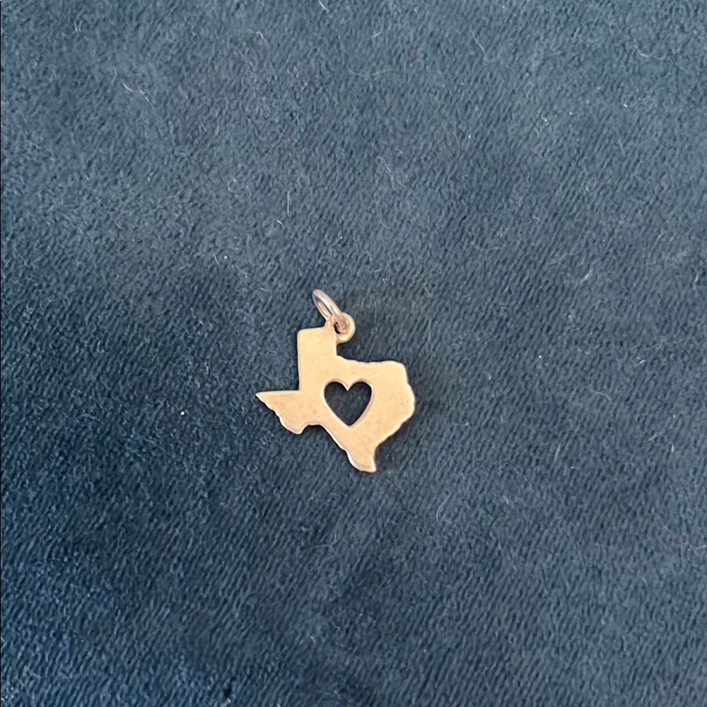 James Avery Silver “Deep in the Heart” Texas pendant